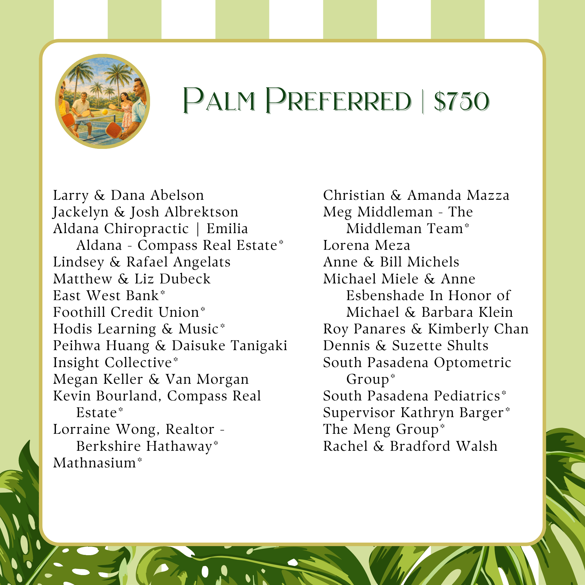 PG26 Sponsor Recognition